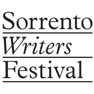 Sorrento Writers Festival logo - black on white background
