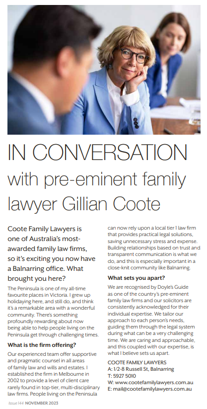 In conversation with GIllian Coote v5